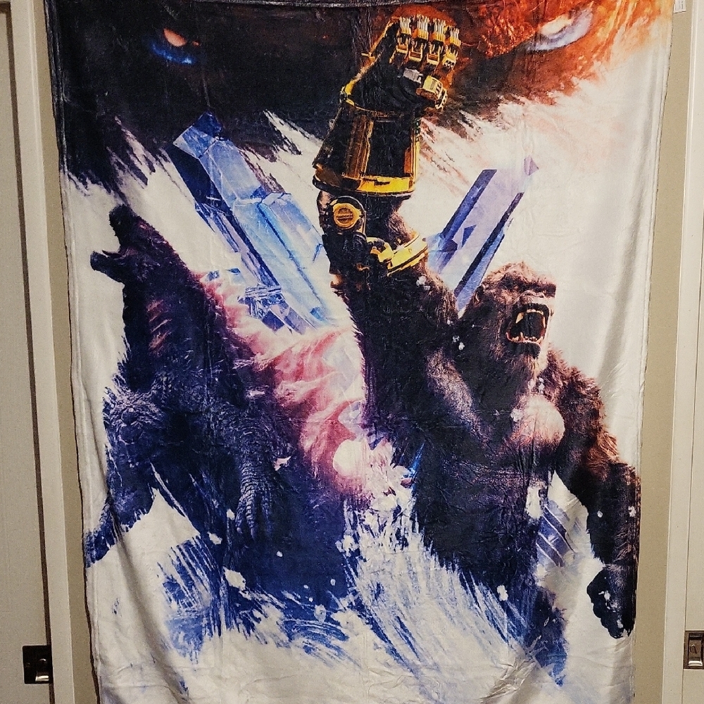 Epic KING KONG BLANKET  with Blue and Gold Accents